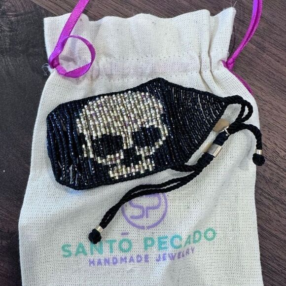 NWT SANTO PECADO SKULL BRACELET - Picture 1 of 2
